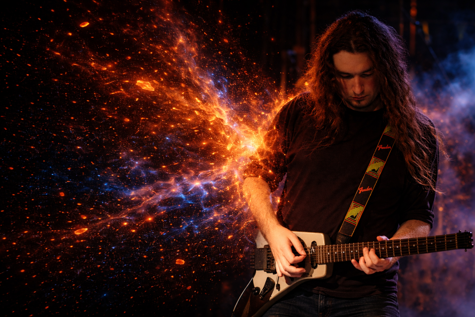 Matteo Bucca alla chitarra